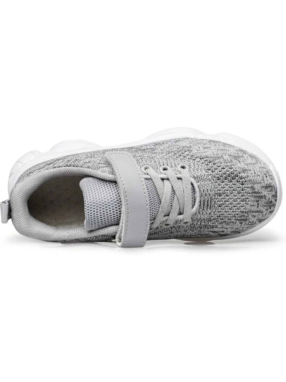 Kids Multi Grey Mesh Shoes Toddler Boys Girls Running Sports Strap Sneakers